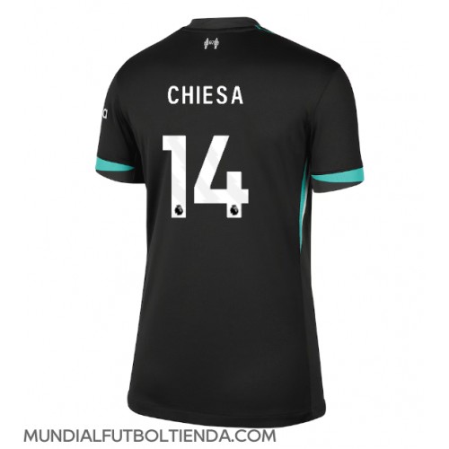 Camiseta Liverpool Federico Chiesa #14 Segunda Equipación Replica 2024-25 para mujer mangas cortas